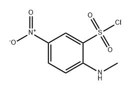 Benzenesulfonyl chloride, 2-(methylamino)-5-nitro- 结构式