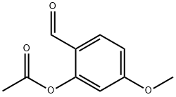 Benzaldehyde, 2-(acetyloxy)-4-methoxy- 结构式