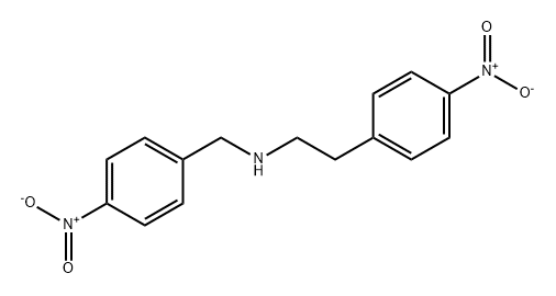 N-(2-(4-硝基苯基)乙基)-N-(4-硝基苄基)胺 结构式