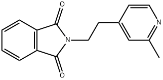 1H-Isoindole-1,3(2H)-dione, 2-[2-(2-methyl-4-pyridinyl)ethyl]- 结构式
