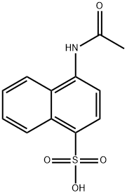 1-Naphthalenesulfonic acid, 4-(acetylamino)- 结构式