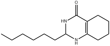 2-Hexyl-2,3,5,6,7,8-hexahydroquinazolin-4(1H)-one 结构式