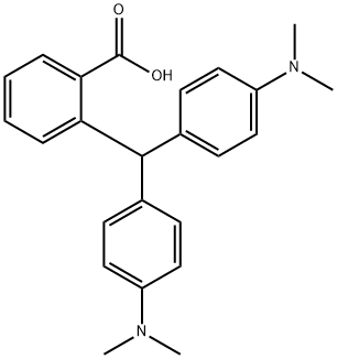 Benzoic acid, 2-[bis[4-(dimethylamino)phenyl]methyl]- 结构式
