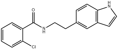 N-(2-(1H-Indol-5-yl)ethyl)-2-chlorobenzamide 结构式