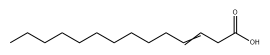 3-tetradecenoic acid 结构式