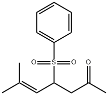 5-Hepten-2-one, 6-methyl-4-(phenylsulfonyl)- 结构式