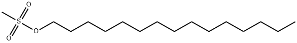 1-Pentadecanol, 1-methanesulfonate 结构式