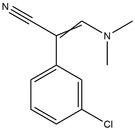 Benzeneacetonitrile, 3-chloro-α-[(dimethylamino)methylene]- 结构式