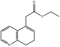 Ethyl 2-(7,8-dihydroquinolin-5-yl)acetate 结构式