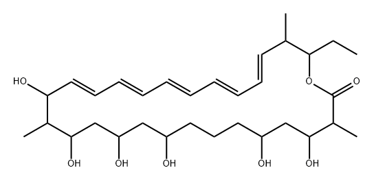 Oxacyclooctacosa-17,19,21,23,25-pentaen-2-one, 28-ethyl-4,6,10,12,14,16-hexahydroxy-3,15,27-trimethyl- 结构式