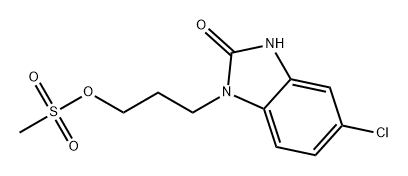 2H-Benzimidazol-2-one, 5-chloro-1,3-dihydro-1-[3-[(methylsulfonyl)oxy]propyl]- 结构式