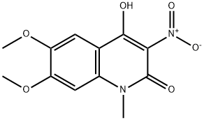 4-Hydroxy-6,7-dimethoxy-1-methyl-3-nitroquinolin-2(1H)-one 结构式