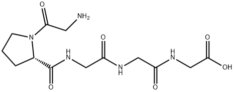 Glycine, glycyl-L-prolylglycylglycyl- 结构式