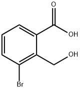 3-溴-2-(羟甲基)苯甲酸 结构式