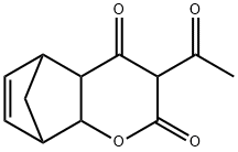 3-Acetyl-4a,5,8,8a-tetrahydro-2H-5,8-methanochromene-2,4(3H)-dione 结构式