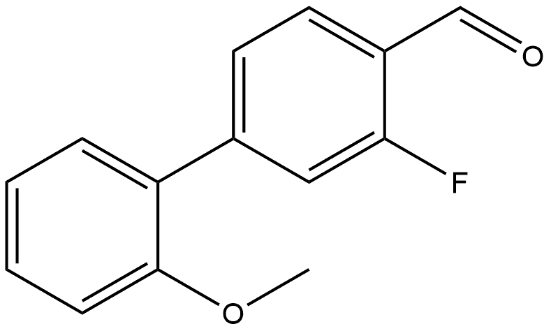 3-Fluoro-2'-methoxy[1,1'-biphenyl]-4-carboxaldehyde 结构式