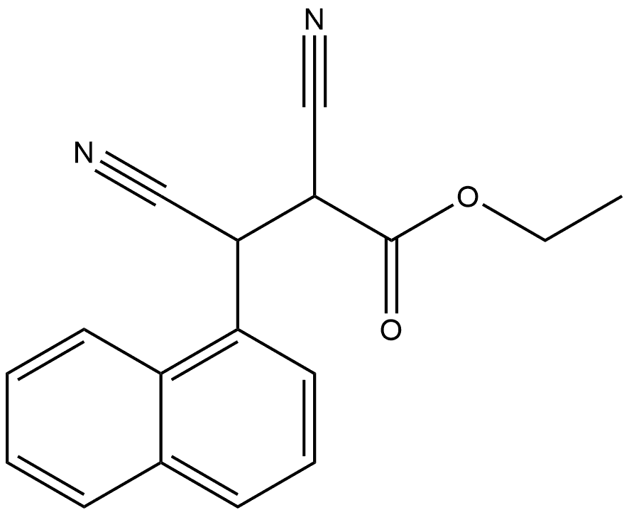 Ethyl 2,3-dicyano-3-(naphthalen-1-yl)propanoate 结构式