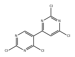 4,5'-Bipyrimidine, 2,2',4',6-tetrachloro- 结构式