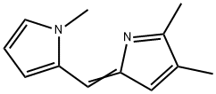 1H-Pyrrole, 2-[(4,5-dimethyl-2H-pyrrol-2-ylidene)methyl]-1-methyl- 结构式