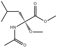 Leucine, N-acetyl-2-methoxy-, methyl ester 结构式