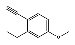 2-乙基-1-乙炔基-4-甲氧基苯 结构式