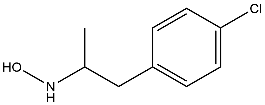 Benzeneethanamine, 4-chloro-N-hydroxy-α-methyl- 结构式