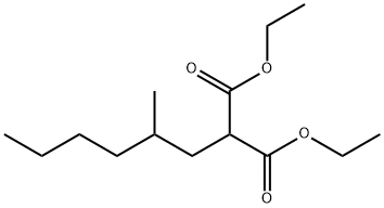 Propanedioic acid, 2-(2-methylhexyl)-, 1,3-diethyl ester 结构式