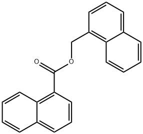 1-Naphthalenecarboxylic acid (1-naphthalenyl)methyl ester 结构式