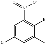 2-溴-5-氯-1-甲基-3-硝基苯 结构式