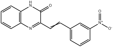 3-(3-Nitrostyryl)quinoxalin-2(1H)-one 结构式