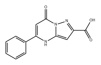 Pyrazolo[1,5-a]pyrimidine-2-carboxylic acid, 4,7-dihydro-7-oxo-5-phenyl- 结构式