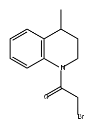 Ethanone, 2-bromo-1-(3,4-dihydro-4-methyl-1(2H)-quinolinyl)- 结构式