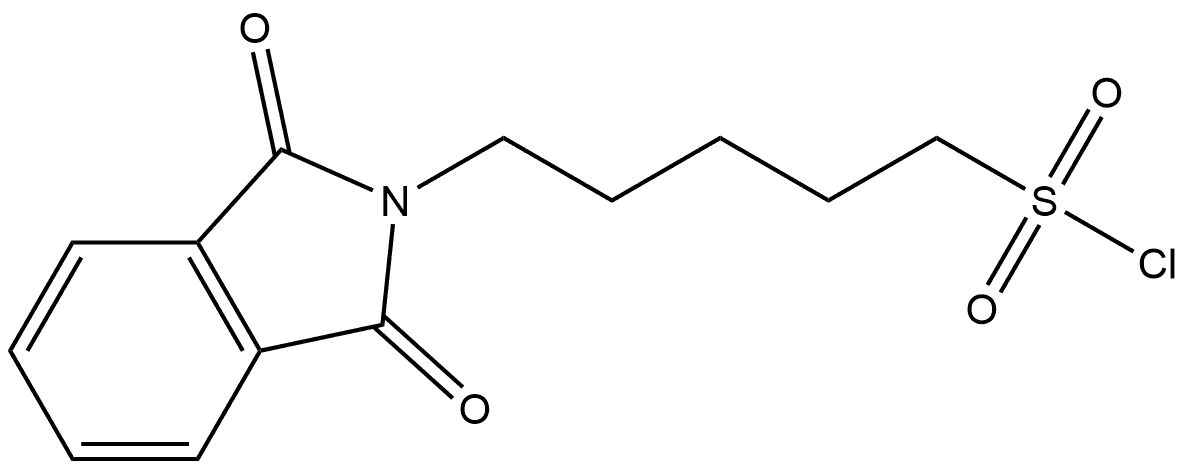 5-(1,3-dioxo-2,3-dihydro-1H-isoindol-2-yl)pentane-1-sulfonyl chloride 结构式