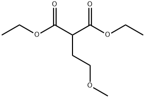 Propanedioic acid, 2-(2-methoxyethyl)-, 1,3-diethyl ester 结构式