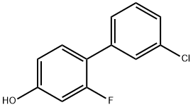 3'-Chloro-2-fluoro[1,1'-biphenyl]-4-ol 结构式