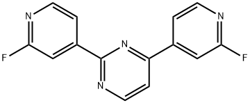 Pyrimidine, 2,4-bis(2-fluoro-4-pyridinyl)- 结构式