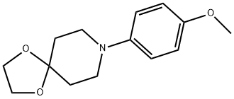 8-(4-Methoxyphenyl)-1,4-dioxa-8-azaspiro[4.5]decane 结构式