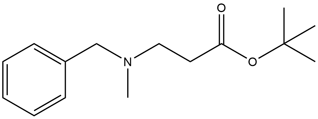 β-Alanine, N-methyl-N-(phenylmethyl)-, 1,1-dimethylethyl ester 结构式