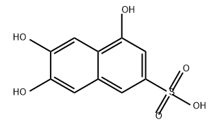 2-NAPHTHALENESULFONIC ACID, 4,6,7-TRIHYDROXY- 结构式