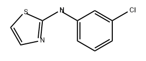 2-THIAZOLAMINE, N-(3-CHLOROPHENYL)- 结构式