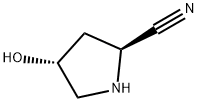 2-Pyrrolidinecarbonitrile, 4-hydroxy-, (2S,4R)- 结构式