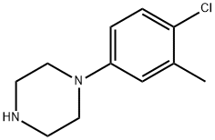 1-(4-氯-3-甲基苯基)哌嗪 结构式