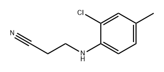 Propanenitrile, 3-[(2-chloro-4-methylphenyl)amino]- 结构式