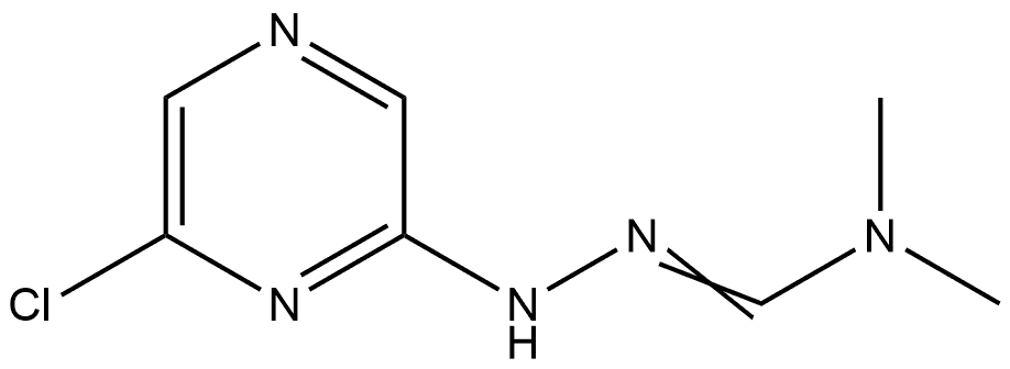 Methanehydrazonamide, N'-(6-chloropyrazinyl)-N,N-dimethyl- (9CI) 结构式