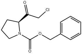 1-Pyrrolidinecarboxylic acid, 2-(chloroacetyl)-, phenylmethyl ester, (S)- (9CI) 结构式