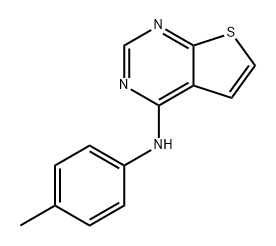 N-(对甲苯基)噻吩并[2,3-D]嘧啶-4-胺 结构式