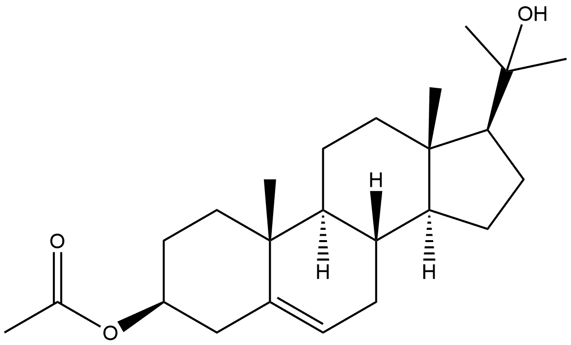 Pregn-5-ene-3,20-diol, 20-methyl-, 3-acetate, (3β)- 结构式