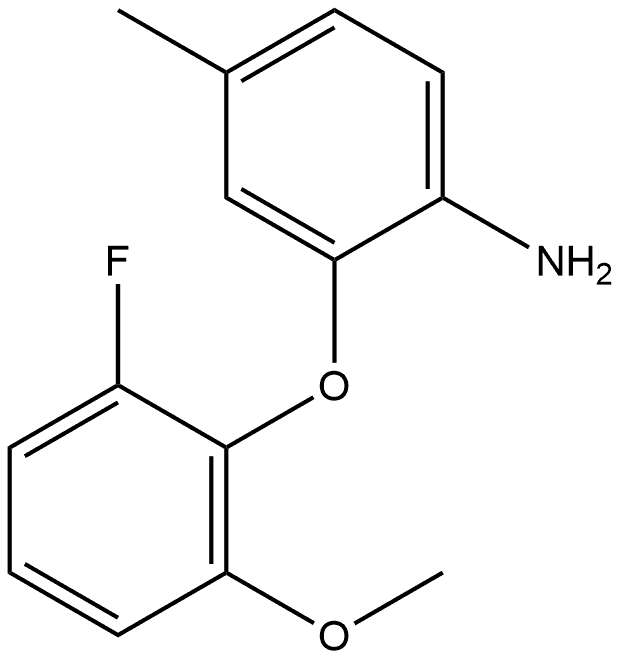 2-(2-Fluoro-6-methoxyphenoxy)-4-methylbenzenamine 结构式