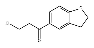 1-Propanone, 3-chloro-1-(2,3-dihydro-5-benzofuranyl)- 结构式