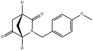 2-Azabicyclo[2.2.1]heptane-3,6-dione, 2-[(4-methoxyphenyl)methyl]-, (1S,4R)- 结构式